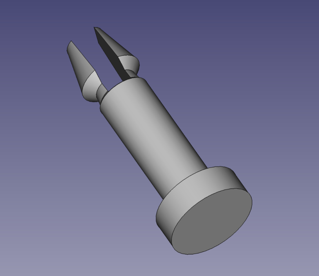 Design version 1 in FreeCAD